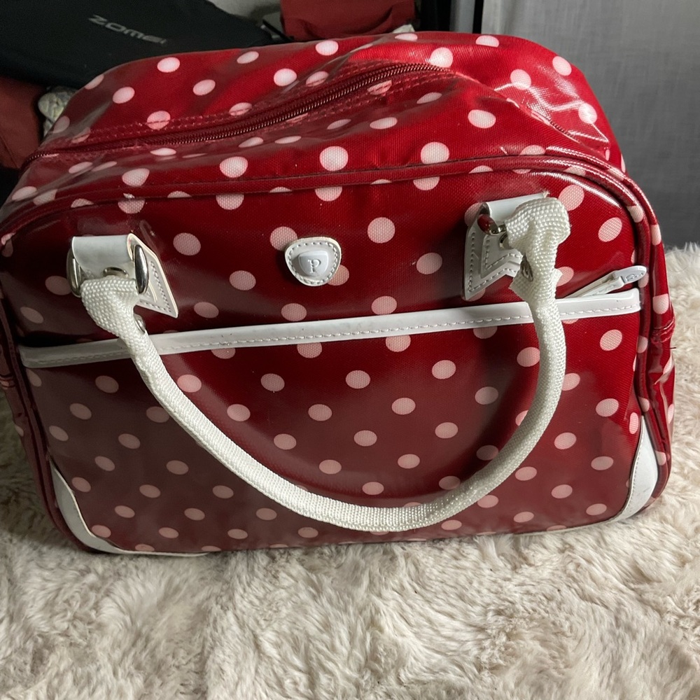 Protocol Polka Dot cherry Red bag